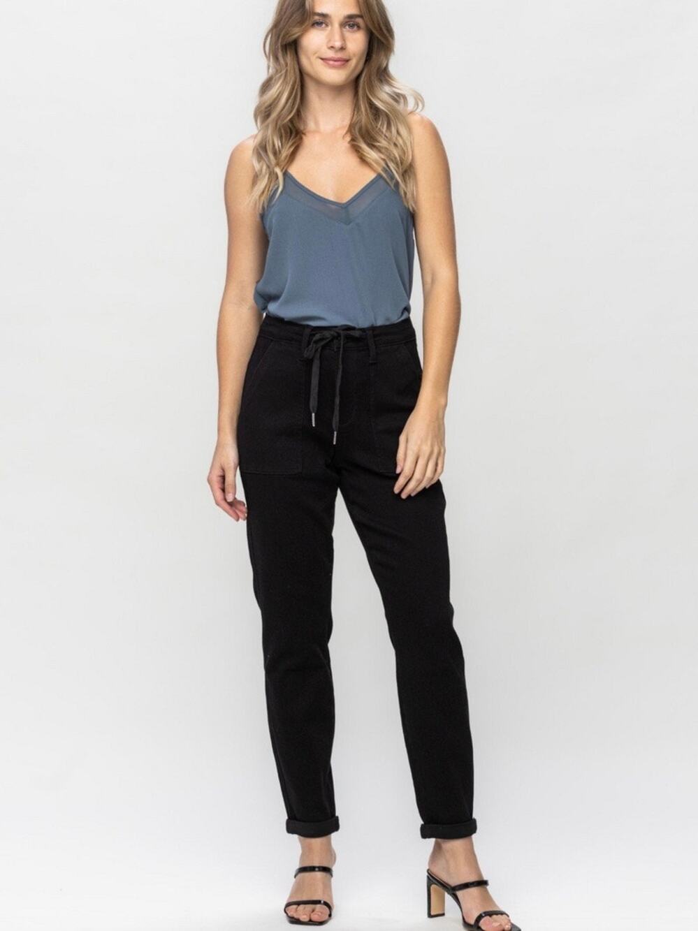 Judy Blue Black Jogger Jeans Sz.14W